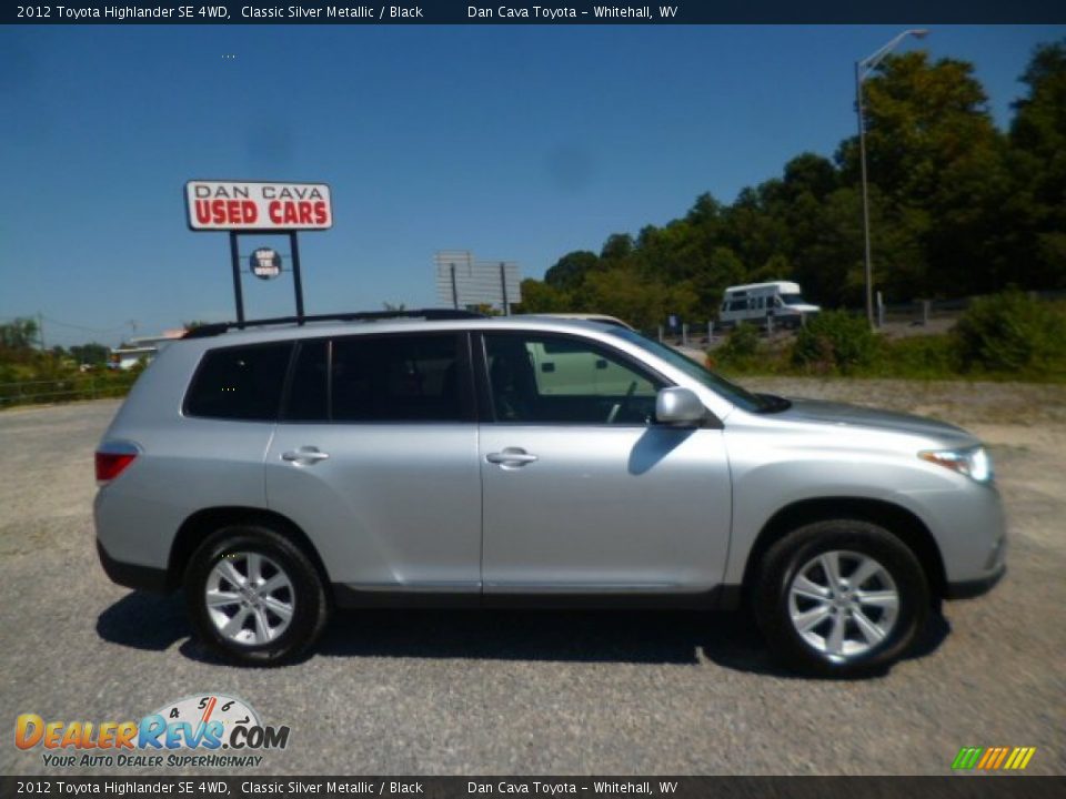 2012 Toyota Highlander SE 4WD Classic Silver Metallic / Black Photo #5