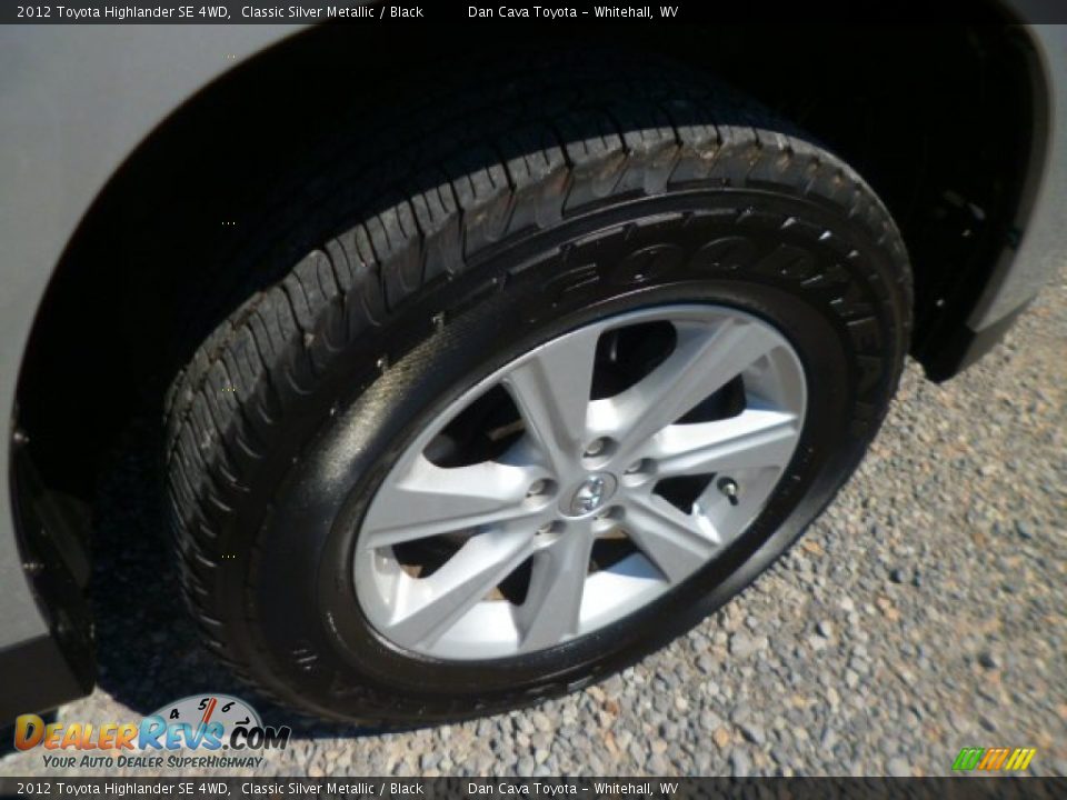 2012 Toyota Highlander SE 4WD Classic Silver Metallic / Black Photo #6