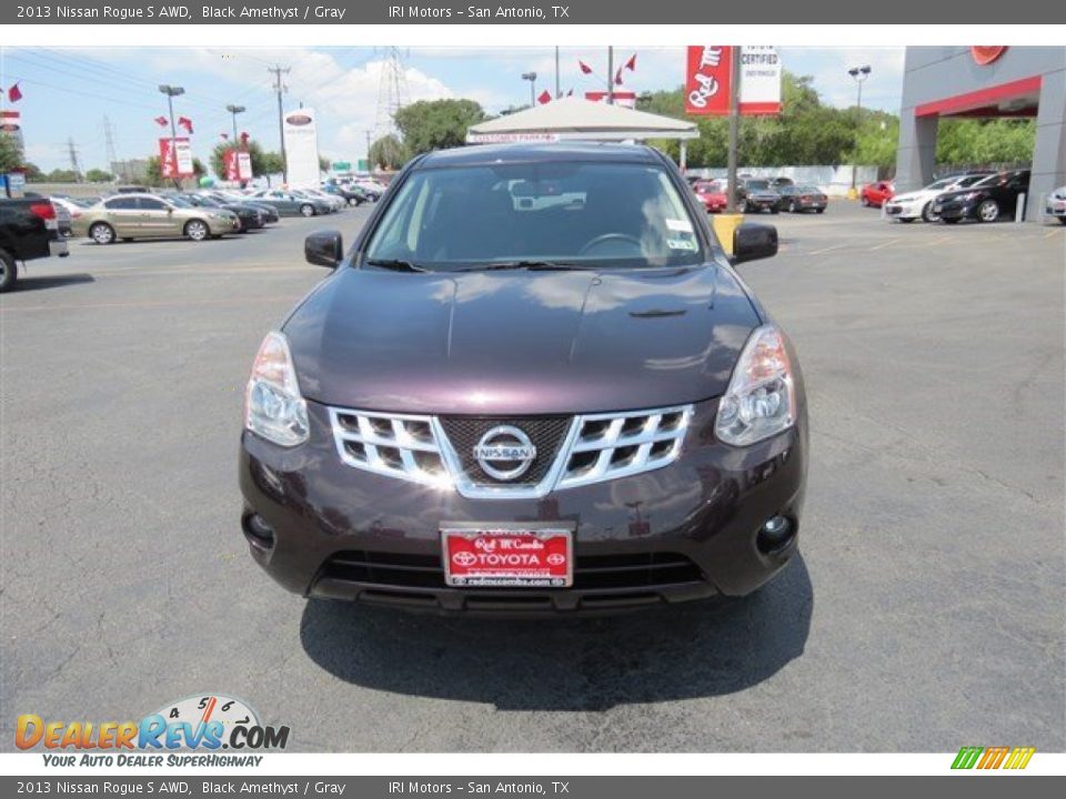 2013 Nissan Rogue S AWD Black Amethyst / Gray Photo #2
