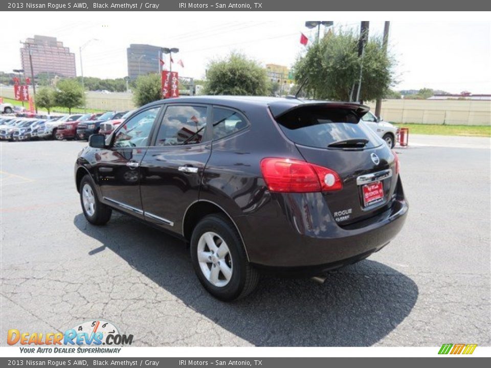 2013 Nissan Rogue S AWD Black Amethyst / Gray Photo #5