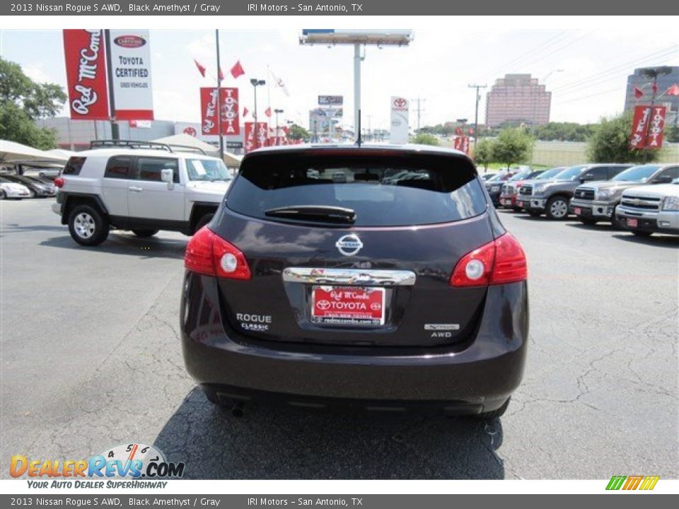2013 Nissan Rogue S AWD Black Amethyst / Gray Photo #6