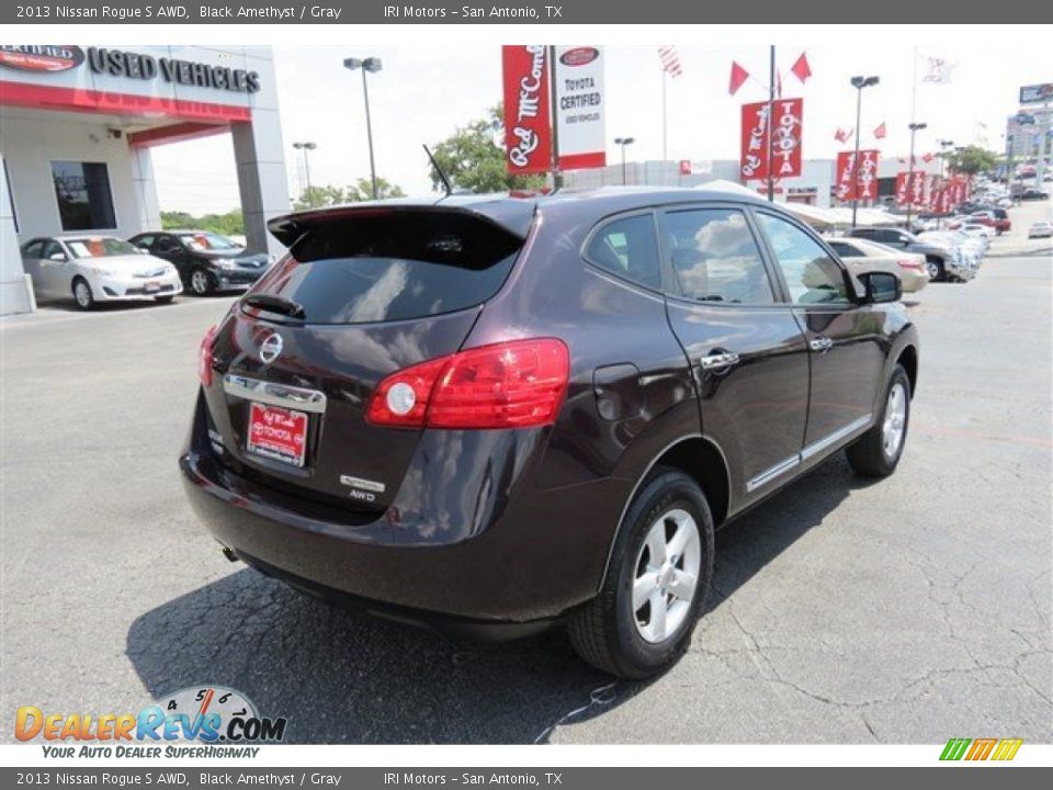2013 Nissan Rogue S AWD Black Amethyst / Gray Photo #7