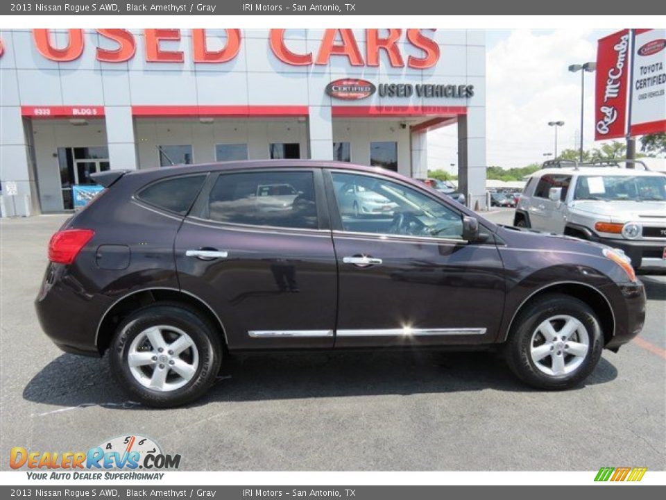 2013 Nissan Rogue S AWD Black Amethyst / Gray Photo #8