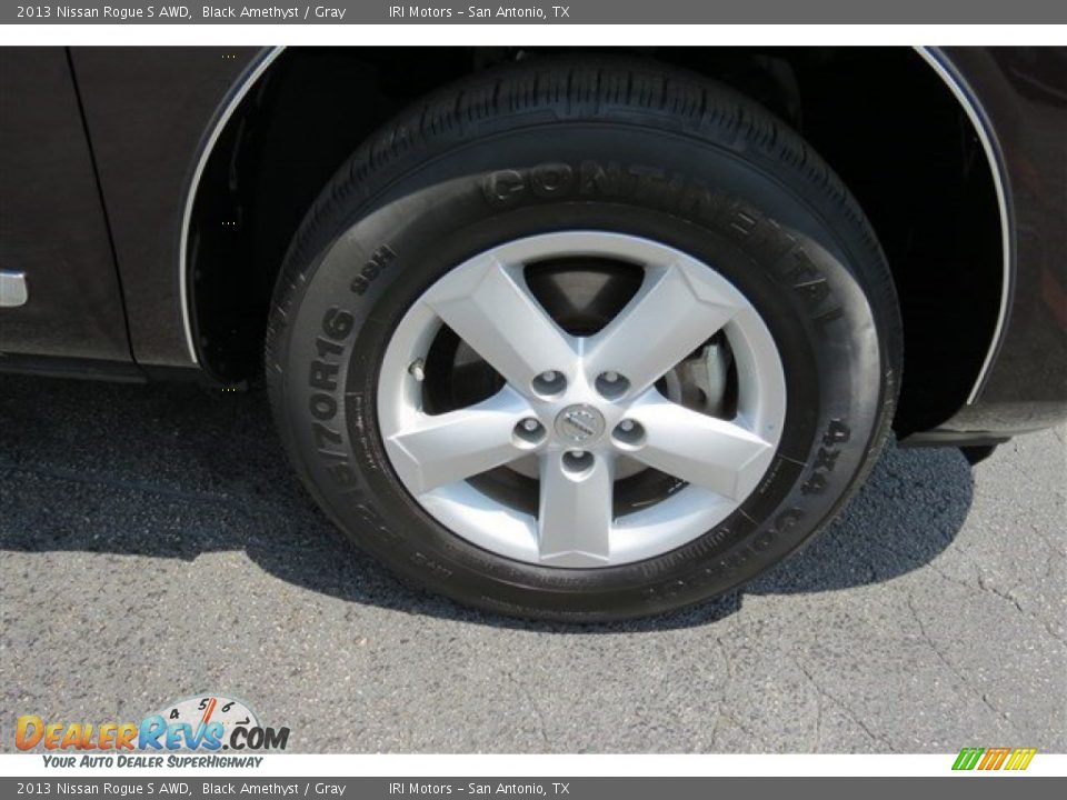2013 Nissan Rogue S AWD Black Amethyst / Gray Photo #9