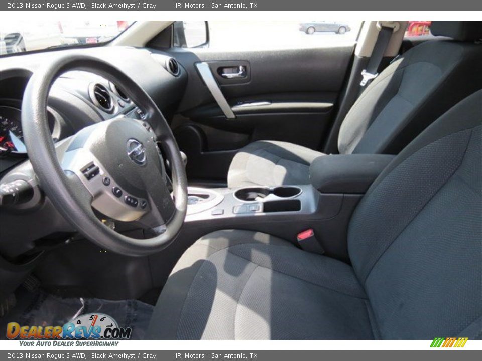 2013 Nissan Rogue S AWD Black Amethyst / Gray Photo #11