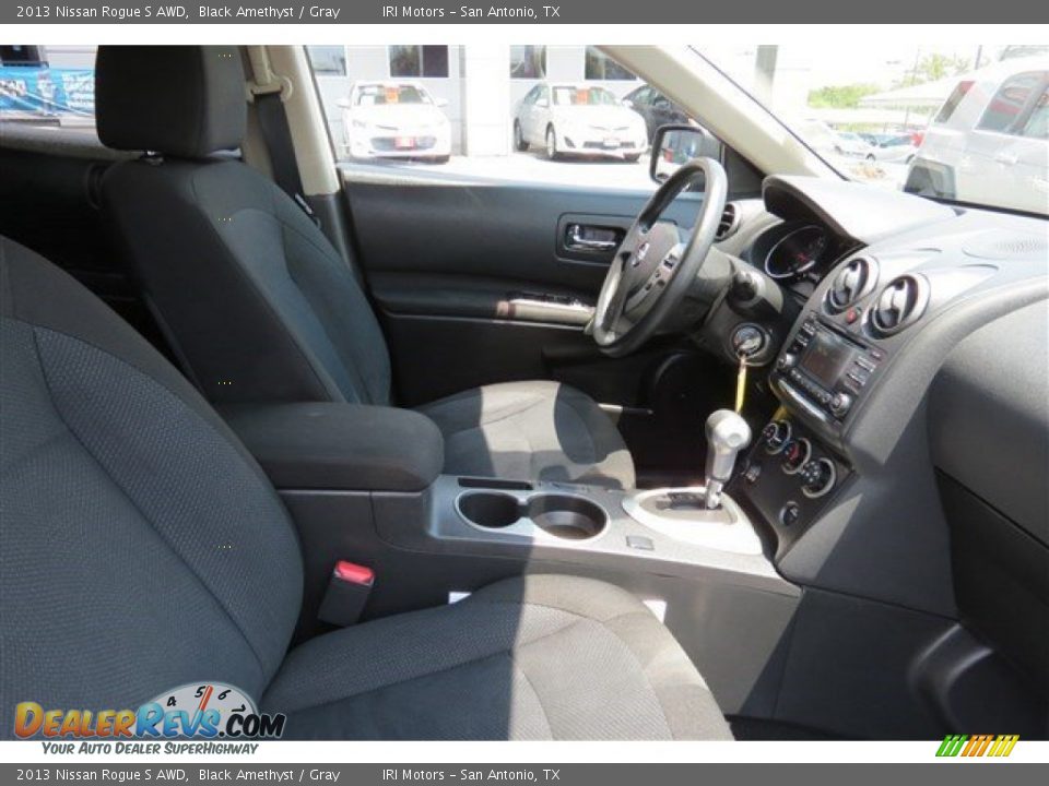2013 Nissan Rogue S AWD Black Amethyst / Gray Photo #13