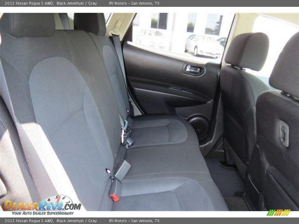 2013 Nissan Rogue S AWD Black Amethyst / Gray Photo #14
