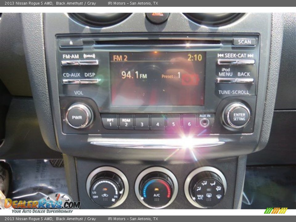 2013 Nissan Rogue S AWD Black Amethyst / Gray Photo #15