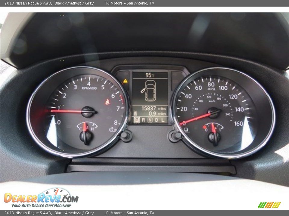 2013 Nissan Rogue S AWD Black Amethyst / Gray Photo #16