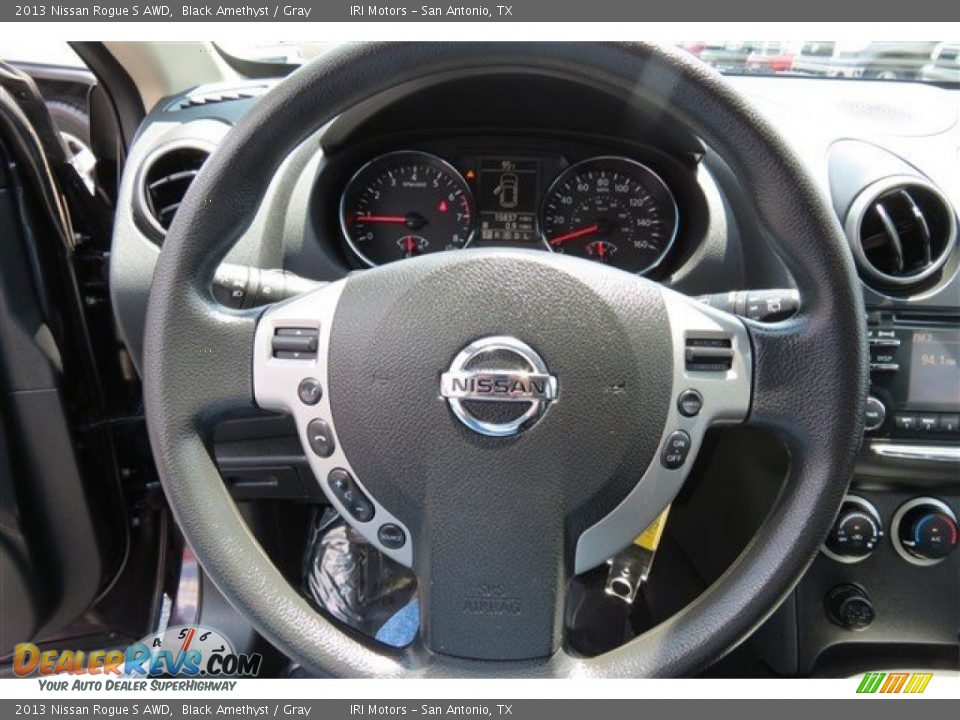 2013 Nissan Rogue S AWD Black Amethyst / Gray Photo #17
