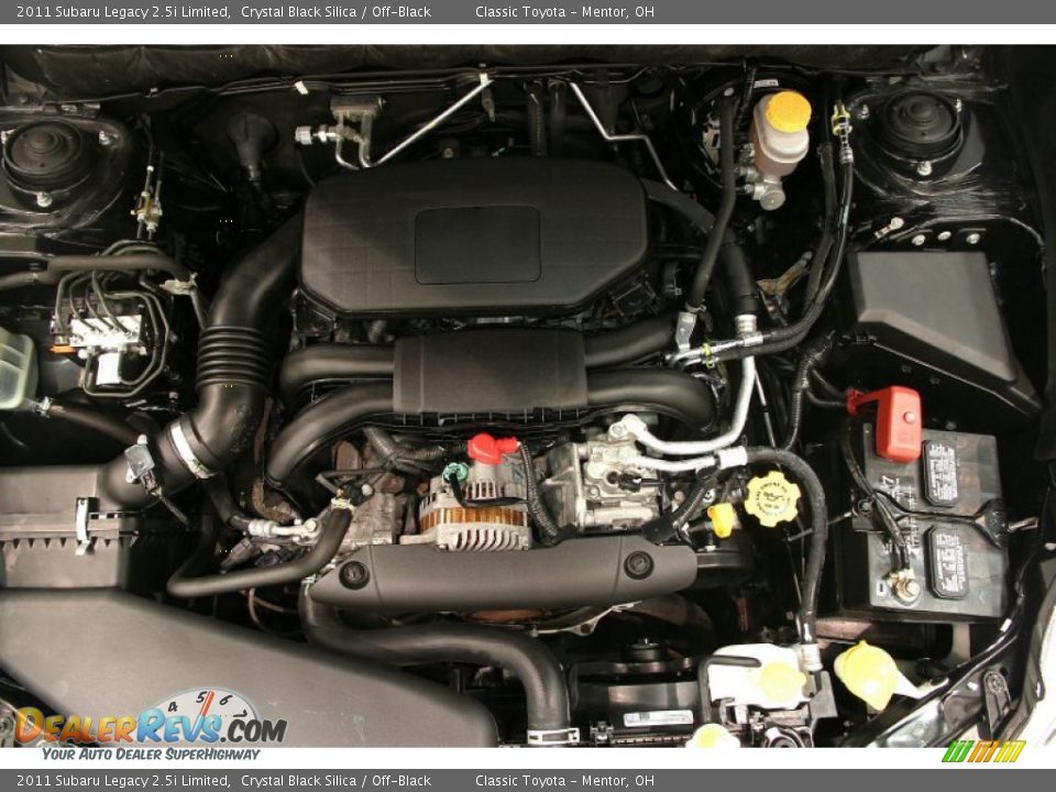 2011 Subaru Legacy 2.5i Limited Crystal Black Silica / Off-Black Photo #27