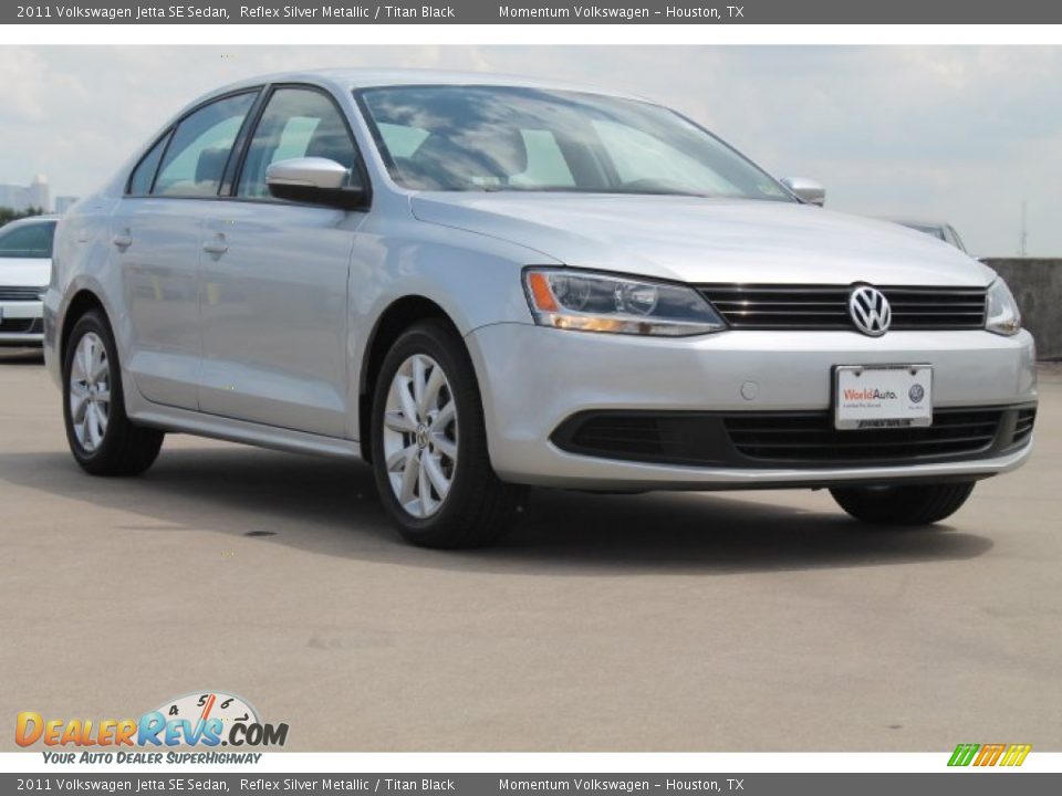 2011 Volkswagen Jetta SE Sedan Reflex Silver Metallic / Titan Black Photo #1