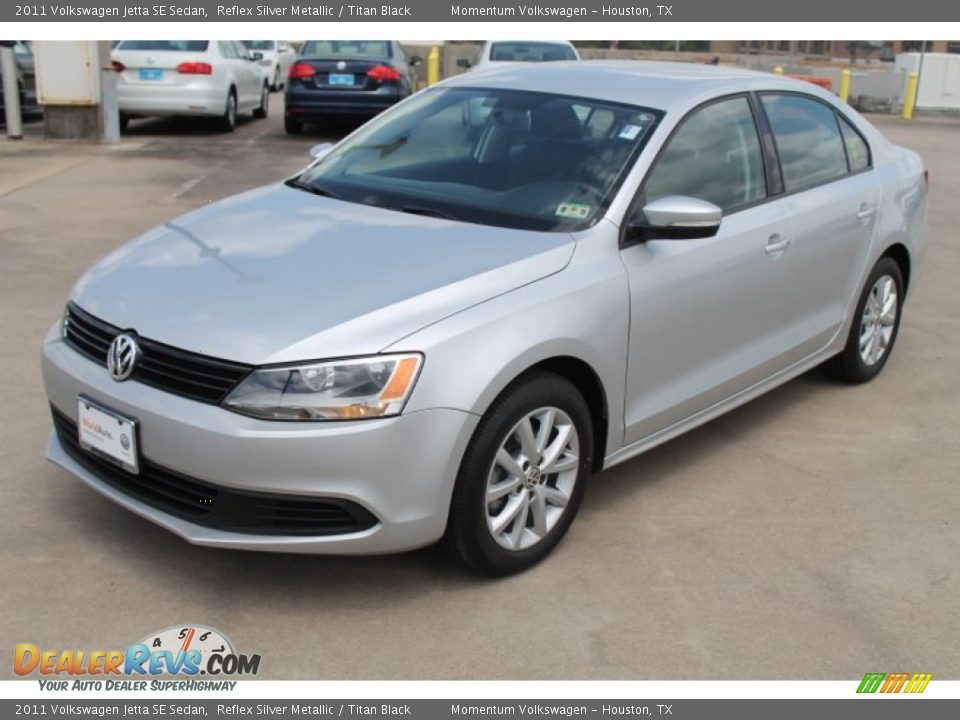2011 Volkswagen Jetta SE Sedan Reflex Silver Metallic / Titan Black Photo #3