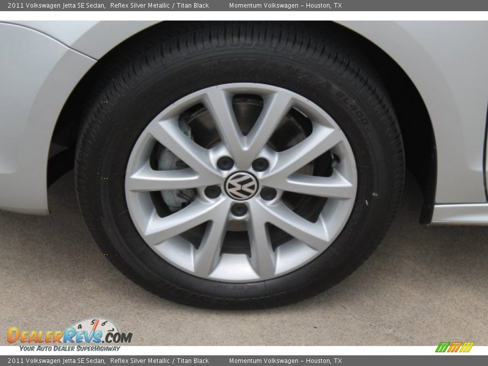 2011 Volkswagen Jetta SE Sedan Reflex Silver Metallic / Titan Black Photo #4