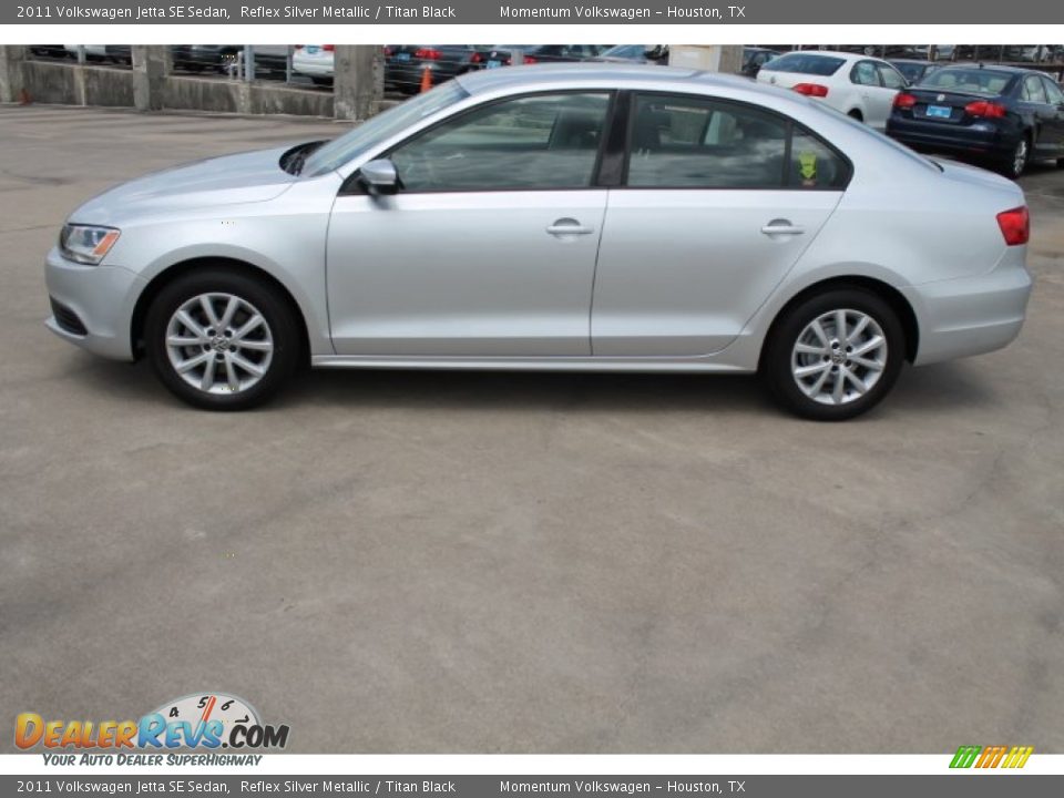 2011 Volkswagen Jetta SE Sedan Reflex Silver Metallic / Titan Black Photo #5