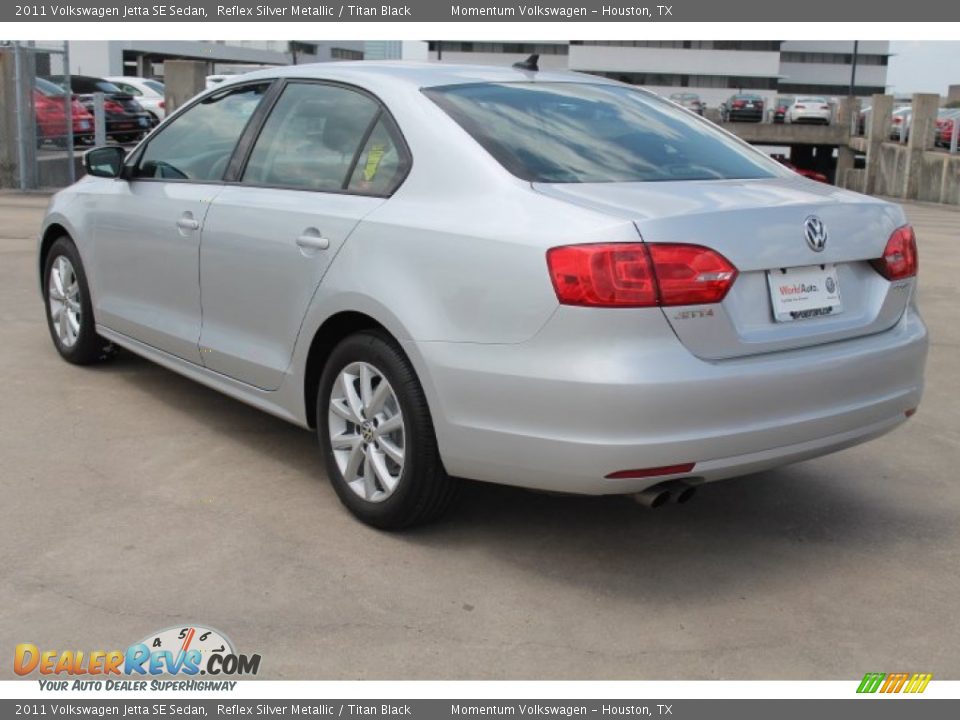 2011 Volkswagen Jetta SE Sedan Reflex Silver Metallic / Titan Black Photo #7