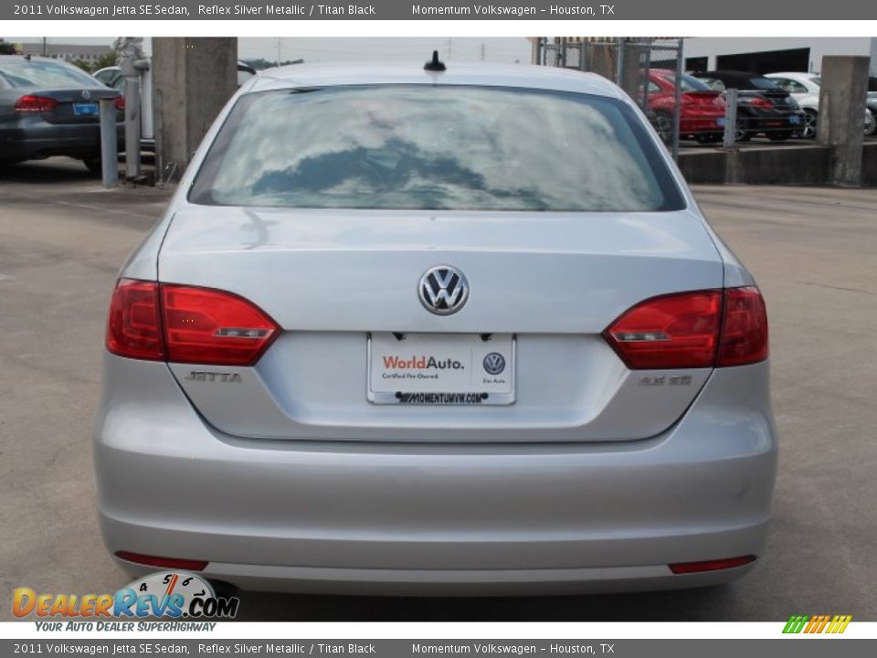 2011 Volkswagen Jetta SE Sedan Reflex Silver Metallic / Titan Black Photo #8