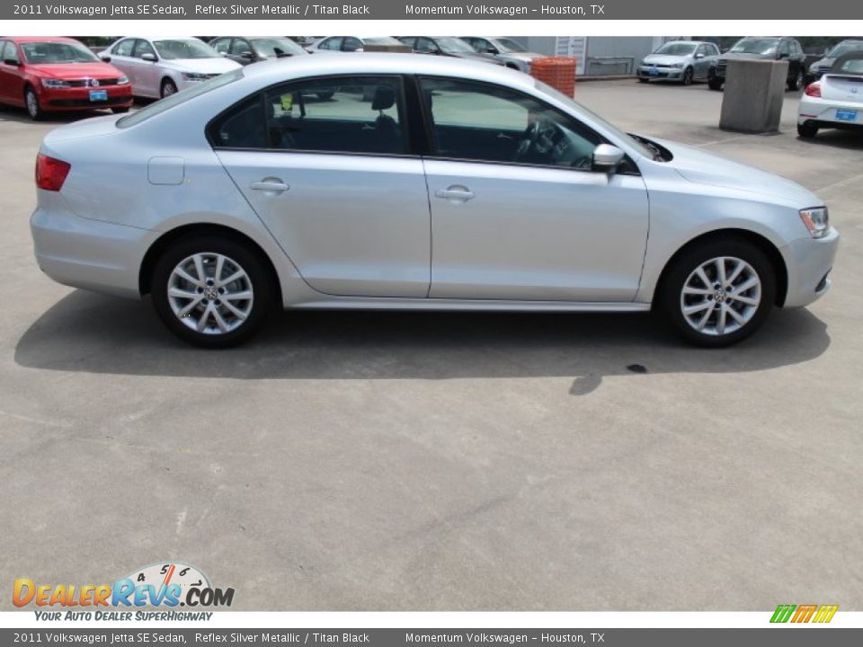 2011 Volkswagen Jetta SE Sedan Reflex Silver Metallic / Titan Black Photo #11