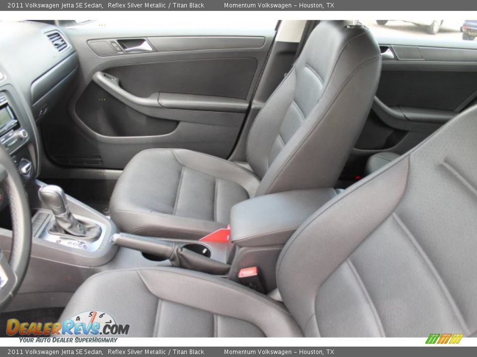2011 Volkswagen Jetta SE Sedan Reflex Silver Metallic / Titan Black Photo #14