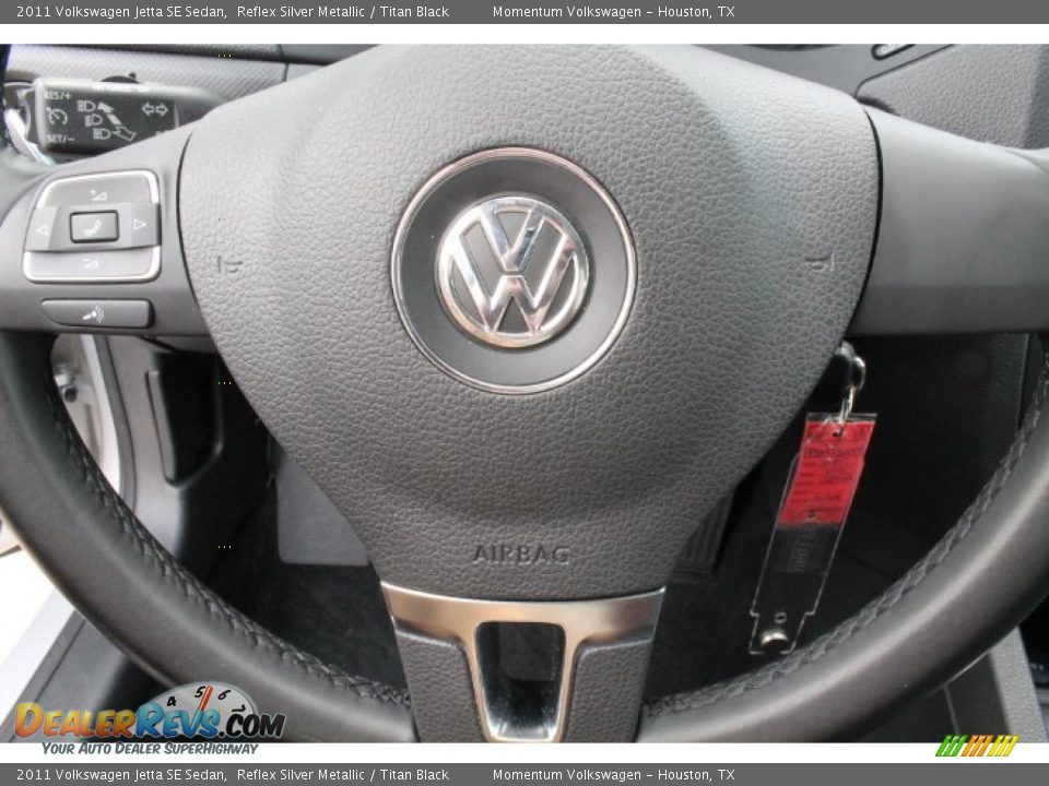 2011 Volkswagen Jetta SE Sedan Reflex Silver Metallic / Titan Black Photo #24