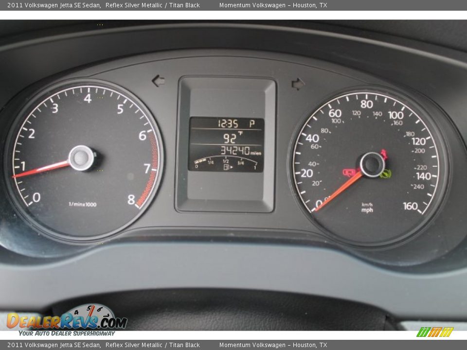 2011 Volkswagen Jetta SE Sedan Reflex Silver Metallic / Titan Black Photo #25