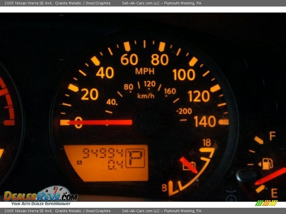2005 Nissan Xterra SE 4x4 Granite Metallic / Steel/Graphite Photo #25
