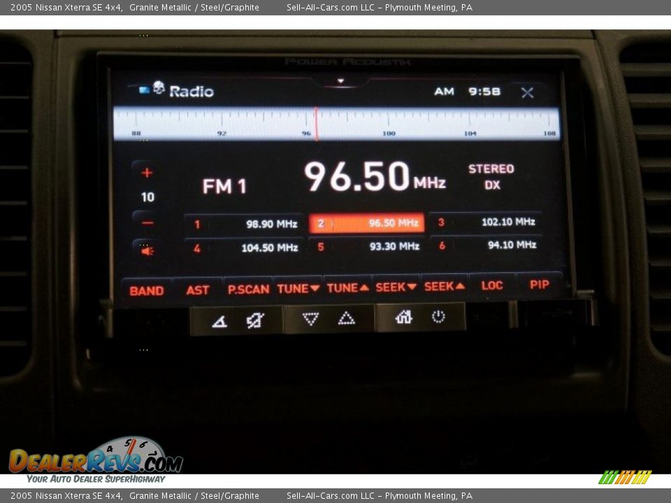 2005 Nissan Xterra SE 4x4 Granite Metallic / Steel/Graphite Photo #26