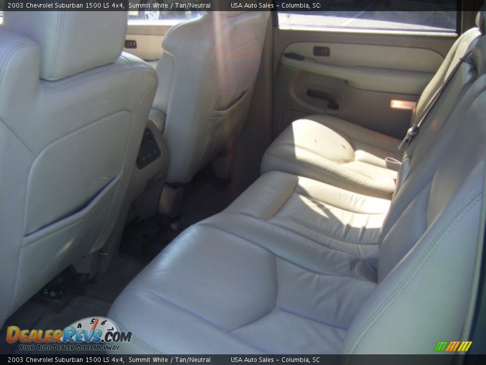 2003 Chevrolet Suburban 1500 LS 4x4 Summit White / Tan/Neutral Photo #15