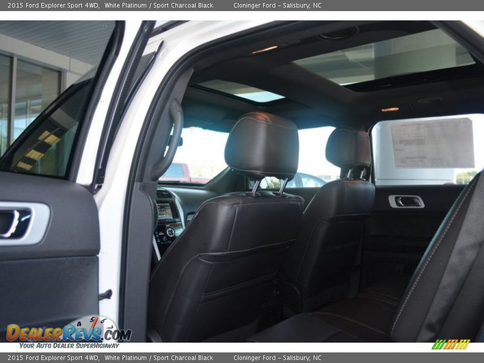2015 Ford Explorer Sport 4WD White Platinum / Sport Charcoal Black Photo #8