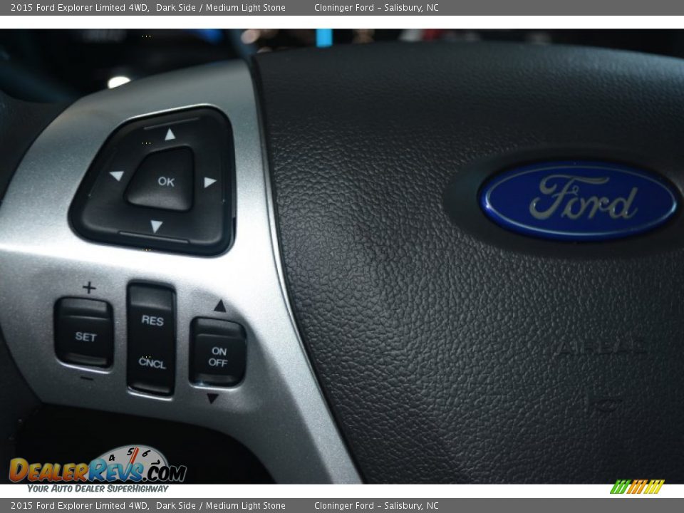 2015 Ford Explorer Limited 4WD Dark Side / Medium Light Stone Photo #27