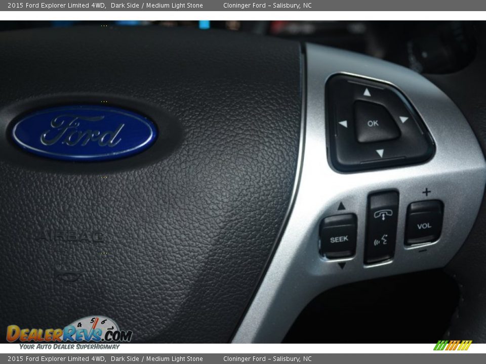 2015 Ford Explorer Limited 4WD Dark Side / Medium Light Stone Photo #28