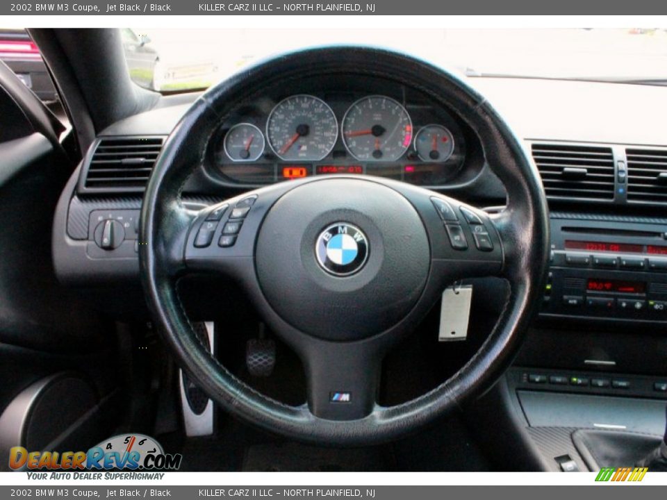 2002 BMW M3 Coupe Jet Black / Black Photo #15