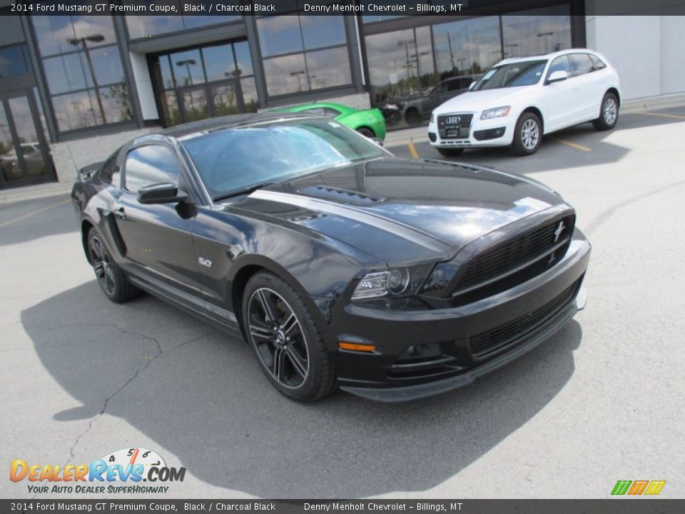 2014 Ford Mustang GT Premium Coupe Black / Charcoal Black Photo #1