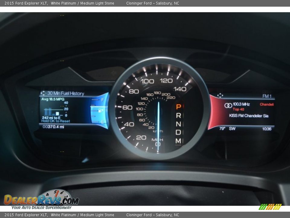 2015 Ford Explorer XLT White Platinum / Medium Light Stone Photo #27