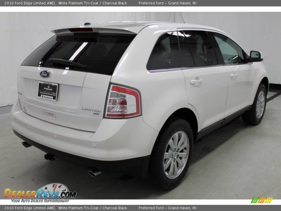 2010 Ford Edge Limited AWD White Platinum Tri-Coat / Charcoal Black Photo #8