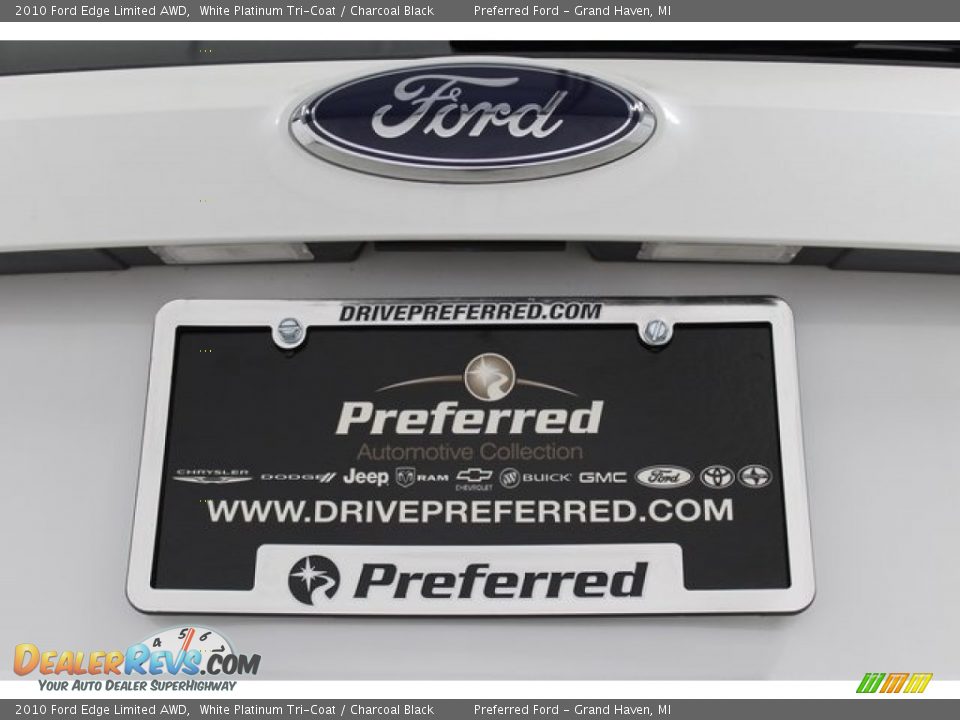 2010 Ford Edge Limited AWD White Platinum Tri-Coat / Charcoal Black Photo #12