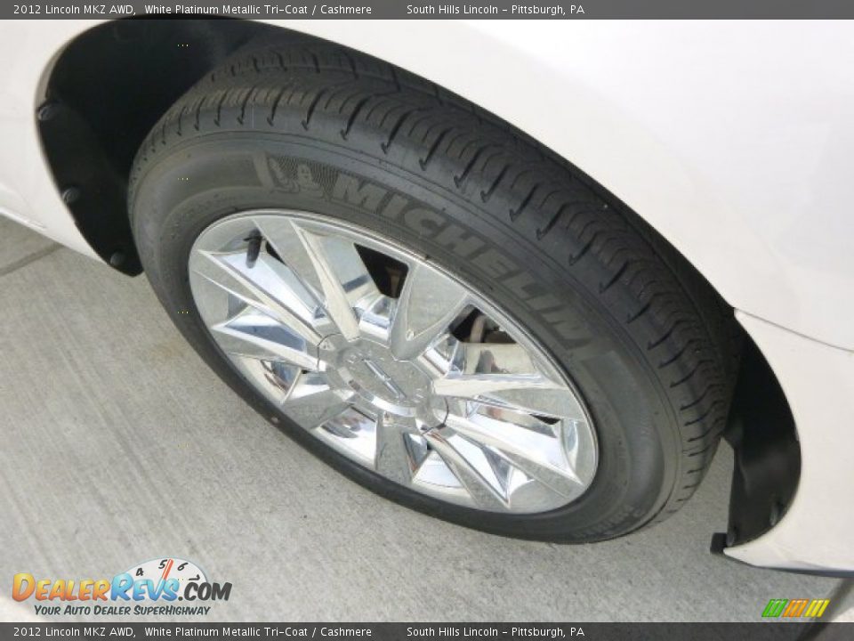 2012 Lincoln MKZ AWD White Platinum Metallic Tri-Coat / Cashmere Photo #9