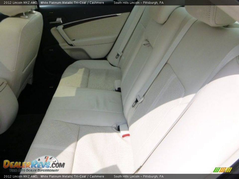 2012 Lincoln MKZ AWD White Platinum Metallic Tri-Coat / Cashmere Photo #16