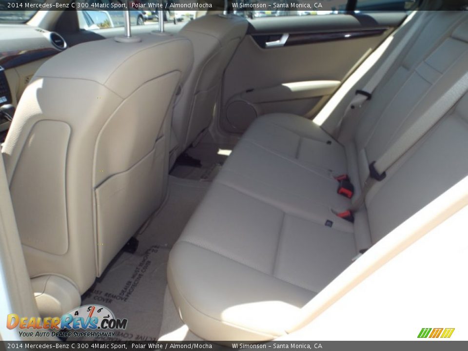 2014 Mercedes-Benz C 300 4Matic Sport Polar White / Almond/Mocha Photo #8