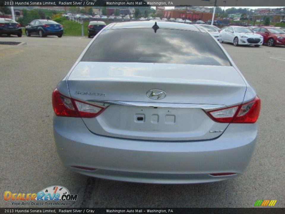 2013 Hyundai Sonata Limited Radiant Silver / Gray Photo #8
