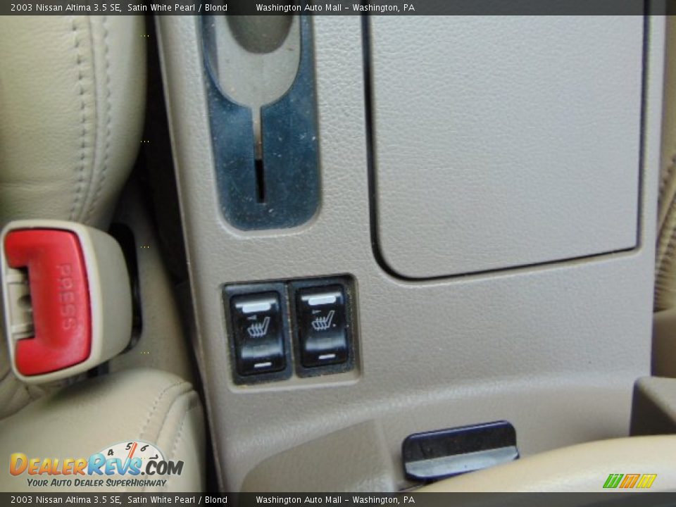 2003 Nissan Altima 3.5 SE Satin White Pearl / Blond Photo #14