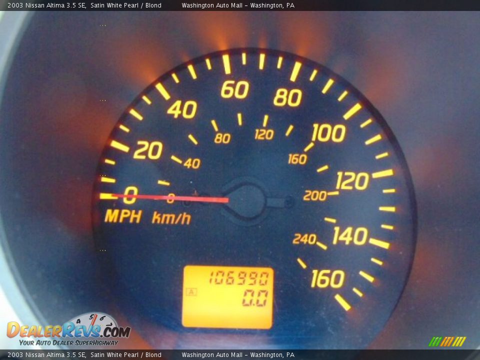2003 Nissan Altima 3.5 SE Satin White Pearl / Blond Photo #20