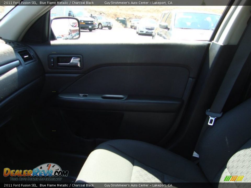 2011 Ford Fusion SEL Blue Flame Metallic / Charcoal Black Photo #15