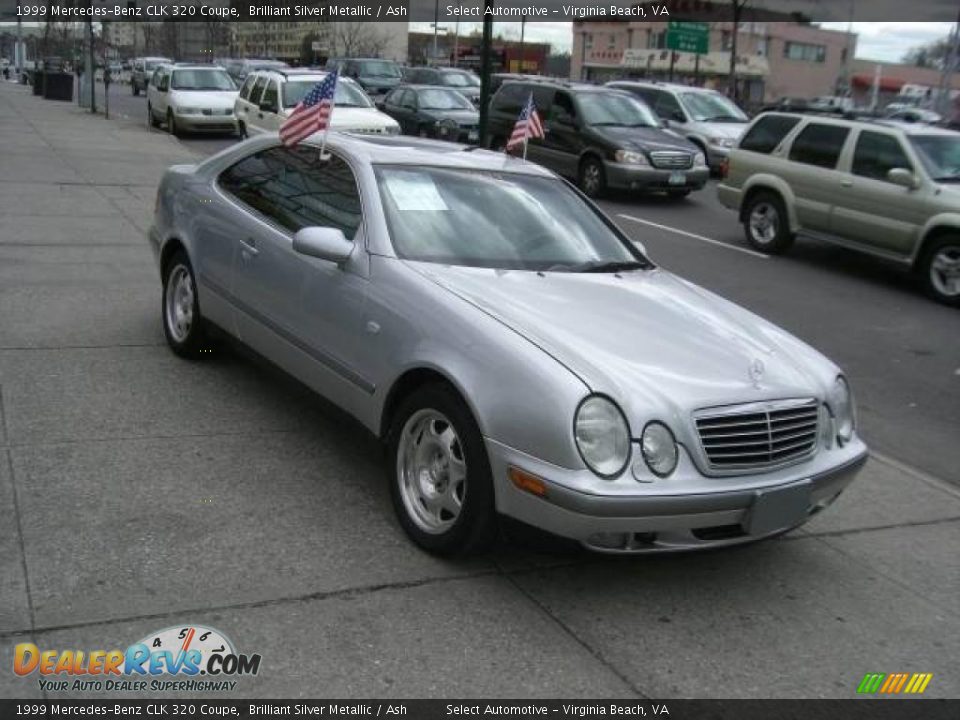 1999 Mercedes-Benz CLK 320 Coupe Brilliant Silver Metallic / Ash Photo #1