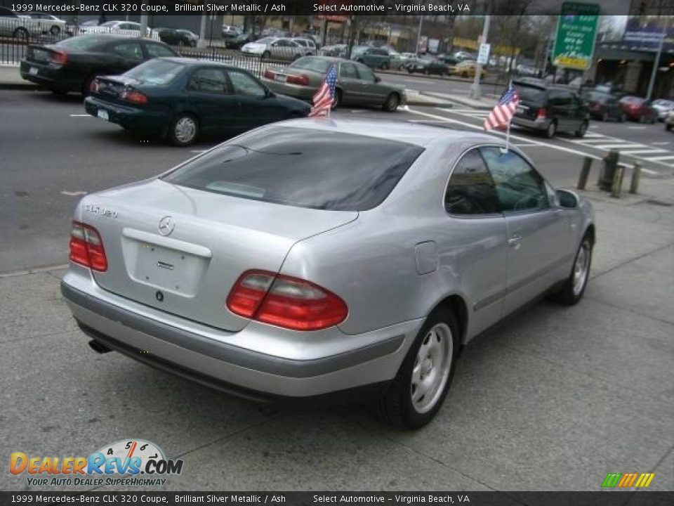 1999 Mercedes-Benz CLK 320 Coupe Brilliant Silver Metallic / Ash Photo #3