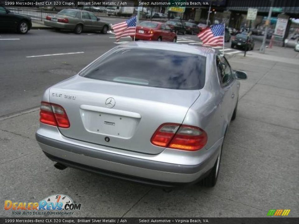 1999 Mercedes-Benz CLK 320 Coupe Brilliant Silver Metallic / Ash Photo #4