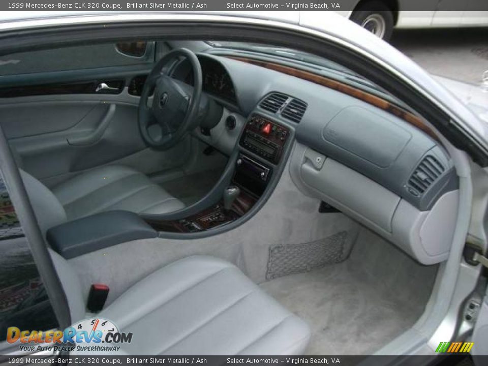1999 Mercedes-Benz CLK 320 Coupe Brilliant Silver Metallic / Ash Photo #8