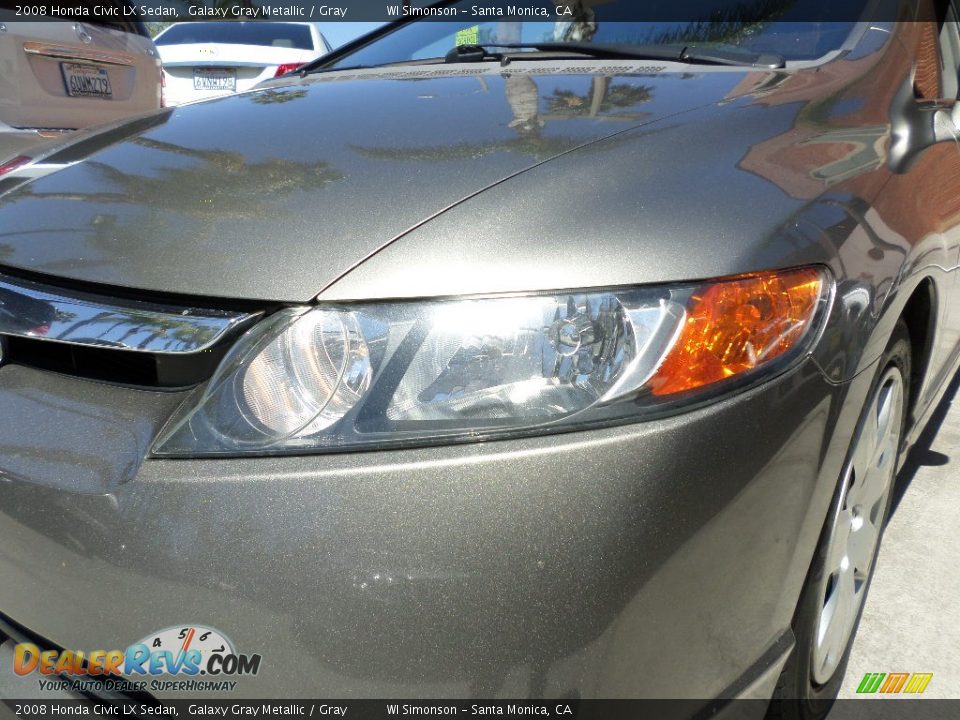 2008 Honda Civic LX Sedan Galaxy Gray Metallic / Gray Photo #20