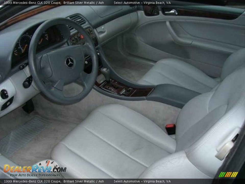 1999 Mercedes-Benz CLK 320 Coupe Brilliant Silver Metallic / Ash Photo #9