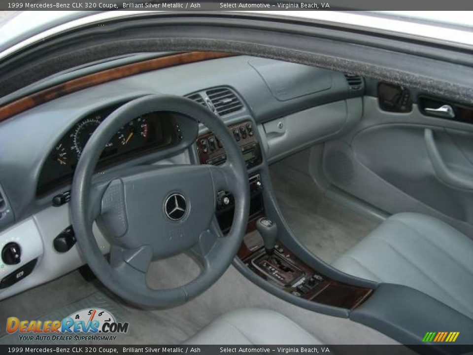 1999 Mercedes-Benz CLK 320 Coupe Brilliant Silver Metallic / Ash Photo #10